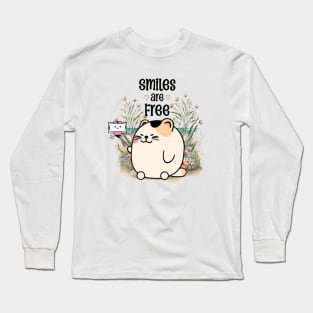 Smiles cat are free Long Sleeve T-Shirt